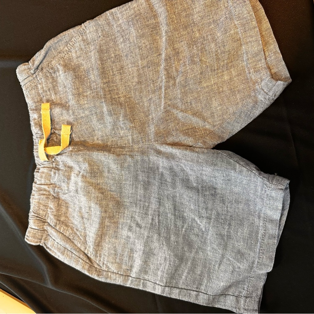 Next Kids Casual Shorts - Gray with Yellow Accent